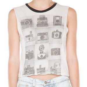 BRANDY MELVILLE Vintage Camera Agathe Tank